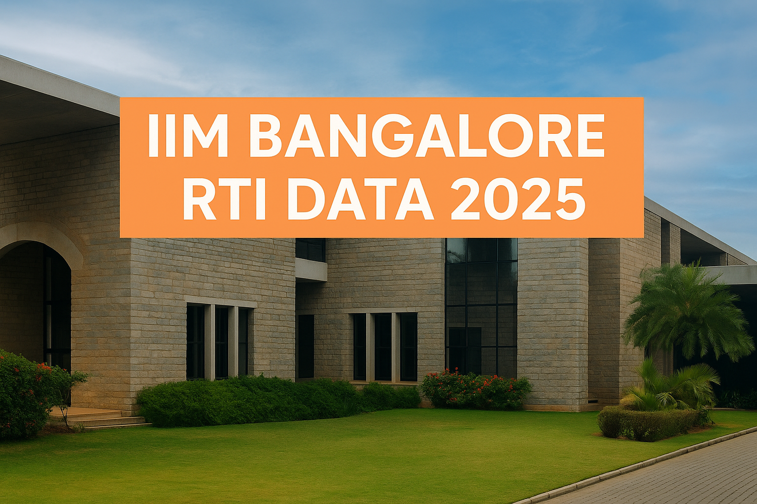IIM Bangalore RTI Data 2025